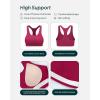 imagePAVOI ACTIVE Racerback Supportive Sports Bras for Women  High Support Scoop Neck Gym Workout Bra Removable Pads  HiPerformBerry