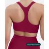 imagePAVOI ACTIVE Racerback Supportive Sports Bras for Women  High Support Scoop Neck Gym Workout Bra Removable Pads  HiPerformBerry