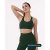 imagePAVOI ACTIVE Racerback Supportive Sports Bras for Women  High Support Scoop Neck Gym Workout Bra Removable Pads  HiPerformPine Green