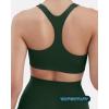 imagePAVOI ACTIVE Racerback Supportive Sports Bras for Women  High Support Scoop Neck Gym Workout Bra Removable Pads  HiPerformPine Green