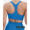 imagePAVOI ACTIVE Racerback Supportive Sports Bras for Women  High Support Scoop Neck Gym Workout Bra Removable Pads  HiPerformRoyal Blue