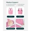 imagePAVOI ACTIVE Racerback Workout Tank Tops for Women Built in Bra  Medium Support Scoop Athletic Tank Top Shelf Bra HiPerformPetal