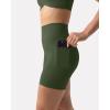 imagePAVOI ACTIVE Shorts with Pockets  Compressive High Waisted Butt Sculpting 4quot ampamp 6quot Womens Biker Shorts  HiPerform XXS to 3XArmy