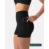 imagePAVOI ACTIVE Shorts with Pockets  Compressive High Waisted Butt Sculpting 4quot ampamp 6quot Womens Biker Shorts  HiPerform XXS to 3XBlack