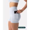 imagePAVOI ACTIVE Shorts with Pockets  Compressive High Waisted Butt Sculpting 4quot ampamp 6quot Womens Biker Shorts  HiPerform XXS to 3XSilver