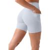 imagePAVOI ACTIVE Shorts with Pockets  Compressive High Waisted Butt Sculpting 4quot ampamp 6quot Womens Biker Shorts  HiPerform XXS to 3XSilver