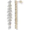 imagePAVOI 14K Gold Plated Cubic Zirconia Dangle Earrings for Women  Crystal Long Bridal Drop Earrings  Hypoallergenic Simulated Diamond Drop Dangle Wedding Jewelry for Brides and BridesmaidYellow Gold