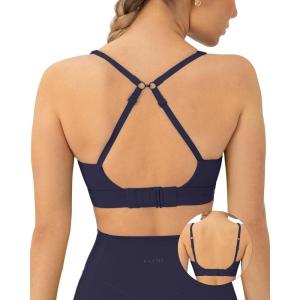 imagePAVOI ACTIVE Racerback Adjustable Sports Bra for Women  High Support Convertible Straps High Impact Workout Bras  HiPerformTwilight
