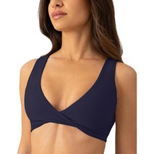 imagePAVOI ACTIVE Two Ways Twist Sports Bra for Women  Customizable Coverage Convertible Twist Front ampamp Back Workout Bra FlexFlowTwilight