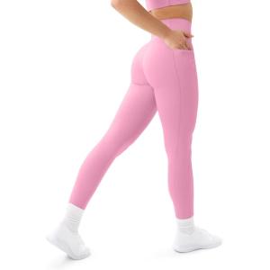 imagePAVOI ACTIVE Leggings with Pockets  Compressive High Waisted Butt Sculpting Womens Full Length Workout Pants  HiPerformPetal