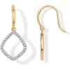 imagePAVOI 14K Gold Plated Teardrop Diamond Shaped Dangle Earrings for Women with Cubic Zirconia  Geometric Earring PairYellow Gold