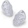 imagePAVOI 14K Gold Plated Chunky Sea Shell Earrings for Women  Statement Coastal Seashell Stud Earrings  Trendy Beach Geometric Ridge Studs Summer JewelryWhite Gold