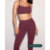 imagePAVOI ACTIVE Buttery Soft Workout Leggings for Women  High Waisted No Front Seam Gym Leggings Yoga Pants  FlexFlowBordeaux