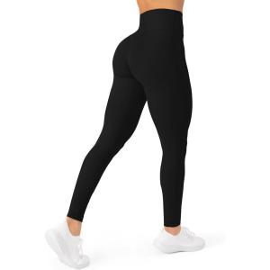 imagePAVOI ACTIVE Buttery Soft Workout Leggings for Women  High Waisted No Front Seam Gym Leggings Yoga Pants  FlexFlowBlack