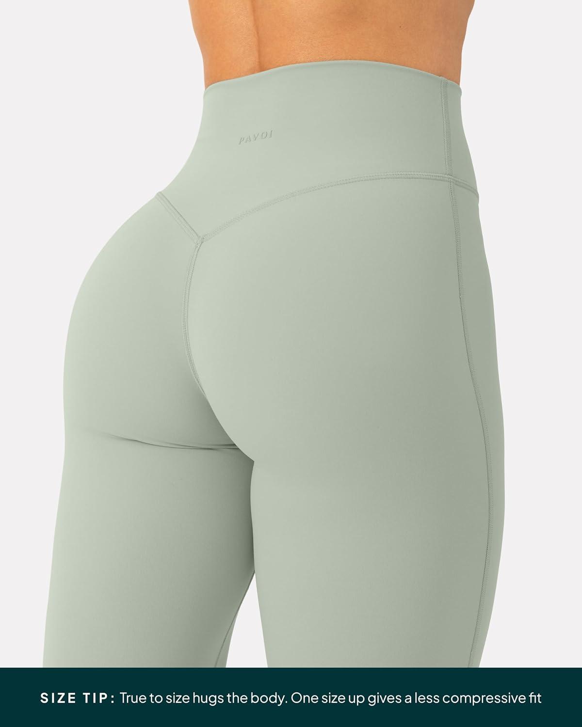 imagePAVOI ACTIVE Pilates Crossover Leggings for Women  Buttery Soft High Waisted V Cut Cross Waist Workout Yoga Pants  FlexFlowSage