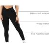 imagePAVOI ACTIVE Pilates Crossover Leggings for Women  Buttery Soft High Waisted V Cut Cross Waist Workout Yoga Pants  FlexFlowBlack