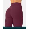 imagePAVOI ACTIVE Pilates Crossover Leggings for Women  Buttery Soft High Waisted V Cut Cross Waist Workout Yoga Pants  FlexFlowBordeaux