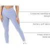 imagePAVOI ACTIVE Pilates Crossover Leggings for Women  Buttery Soft High Waisted V Cut Cross Waist Workout Yoga Pants  FlexFlowSeabreeze