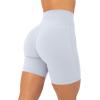 imagePAVOI ACTIVE Yoga Shorts for Women High Waisted Gym Shorts Buttery Soft Biker Workout Shorts 4quot ampamp 6quot Compression FitSilver