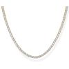 imagePAVOI 14K Gold Plated 3mm Simulated Diamond Tennis Necklace  Chunky Long Necklace for Women  Sizes 16quot and 18quotYellow Gold