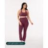 image:imagePAVOI ACTIVE High Waisted Flare Leggings for Women  Buttery Soft Bell Bottom Workout Flared Wide Leg Yoga Pants  FlexFlowBordeaux