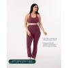 image:imagePAVOI ACTIVE High Waisted Flare Leggings for Women  Buttery Soft Bell Bottom Workout Flared Wide Leg Yoga Pants  FlexFlowBordeaux