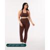 image:imagePAVOI ACTIVE High Waisted Flare Leggings for Women  Buttery Soft Bell Bottom Workout Flared Wide Leg Yoga Pants  FlexFlowCocoa