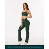 image:imagePAVOI ACTIVE High Waisted Flare Leggings for Women  Buttery Soft Bell Bottom Workout Flared Wide Leg Yoga Pants  FlexFlowPine Green
