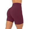 image:imagePAVOI ACTIVE Yoga Shorts for Women High Waisted Gym Shorts Buttery Soft Biker Workout Shorts 4 amp 6 Compression FitBordeaux
