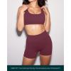 image:imagePAVOI ACTIVE Yoga Shorts for Women High Waisted Gym Shorts Buttery Soft Biker Workout Shorts 4 amp 6 Compression FitBordeaux