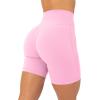image:imagePAVOI ACTIVE Yoga Shorts for Women High Waisted Gym Shorts Buttery Soft Biker Workout Shorts 4 amp 6 Compression FitBubblegum