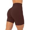 image:imagePAVOI ACTIVE Yoga Shorts for Women High Waisted Gym Shorts Buttery Soft Biker Workout Shorts 4 amp 6 Compression FitCocoa
