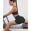 image:imagePAVOI ACTIVE Yoga Shorts for Women High Waisted Gym Shorts Buttery Soft Biker Workout Shorts 4 amp 6 Compression FitForest Slate
