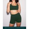 image:imagePAVOI ACTIVE Yoga Shorts for Women High Waisted Gym Shorts Buttery Soft Biker Workout Shorts 4 amp 6 Compression FitPine Green