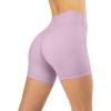 image:imagePAVOI ACTIVE Yoga Shorts for Women High Waisted Gym Shorts Buttery Soft Biker Workout Shorts 4 amp 6 Compression FitRose