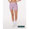 image:imagePAVOI ACTIVE Yoga Shorts for Women High Waisted Gym Shorts Buttery Soft Biker Workout Shorts 4 amp 6 Compression FitRose