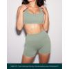 image:imagePAVOI ACTIVE Yoga Shorts for Women High Waisted Gym Shorts Buttery Soft Biker Workout Shorts 4 amp 6 Compression FitSage