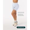 image:imagePAVOI ACTIVE Yoga Shorts for Women High Waisted Gym Shorts Buttery Soft Biker Workout Shorts 4 amp 6 Compression FitSilver