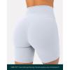 image:imagePAVOI ACTIVE Yoga Shorts for Women High Waisted Gym Shorts Buttery Soft Biker Workout Shorts 4 amp 6 Compression FitSilver