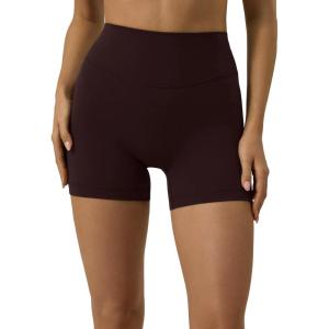image:imagePAVOI ACTIVE Yoga Shorts for Women High Waisted Gym Shorts Buttery Soft Biker Workout Shorts 4 amp 6 Compression FitEspresso