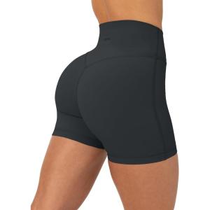 image:imagePAVOI ACTIVE Yoga Shorts for Women High Waisted Gym Shorts Buttery Soft Biker Workout Shorts 4 amp 6 Compression FitForest Slate