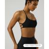 image:imagePAVOI ACTIVE Open Back Strappy Yoga Workout Bras for Women  Low Support CrissCross Sports Gym Bra Removable Pads  FlexFlowBlack