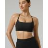 image:imagePAVOI ACTIVE Open Back Strappy Yoga Workout Bras for Women  Low Support CrissCross Sports Gym Bra Removable Pads  FlexFlowBlack
