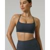 image:imagePAVOI ACTIVE Open Back Strappy Yoga Workout Bras for Women  Low Support CrissCross Sports Gym Bra Removable Pads  FlexFlowSlate
