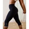 image:imagePAVOI ACTIVE Sports Capri Leggings for Women  High Waisted Capri Yoga Pants No Front Seam Workout Leggings Capris  FlexFlowBlack