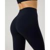 image:imagePAVOI ACTIVE Sports Capri Leggings for Women  High Waisted Capri Yoga Pants No Front Seam Workout Leggings Capris  FlexFlowBlack