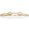 image:imagePAVOI 14K Gold Plated Interlocking Ring for Women  Chunky Connected Bands Interlock Stackable Rings for Women  Trendy Cubic Zirconia Two Tone Interlocked MultiBand Statement JewelryTriple bands plain  CZ  Yellow Gold