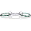 image:imagePAVOI 14K Gold Plated Interlocking Ring for Women  Chunky Connected Bands Interlock Stackable Rings for Women  Trendy Cubic Zirconia Two Tone Interlocked MultiBand Statement JewelryChunky Bands  Green CZ  White Gold
