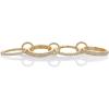 image:imagePAVOI 14K Gold Plated Interlocking Ring for Women  Chunky Connected Bands Interlock Stackable Rings for Women  Trendy Cubic Zirconia Two Tone Interlocked MultiBand Statement JewelryChunky Bands  CZ  Yellow Gold