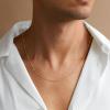 image:imagePAVOI 22K Gold Plated Chain Necklace For Women  Italian Solid 925 Sterling Silver Necklace for Men  Cuban Link Rope Snake amp Rope DiamondCut Herringbone  Trendy Unisex JewelryRose Gold